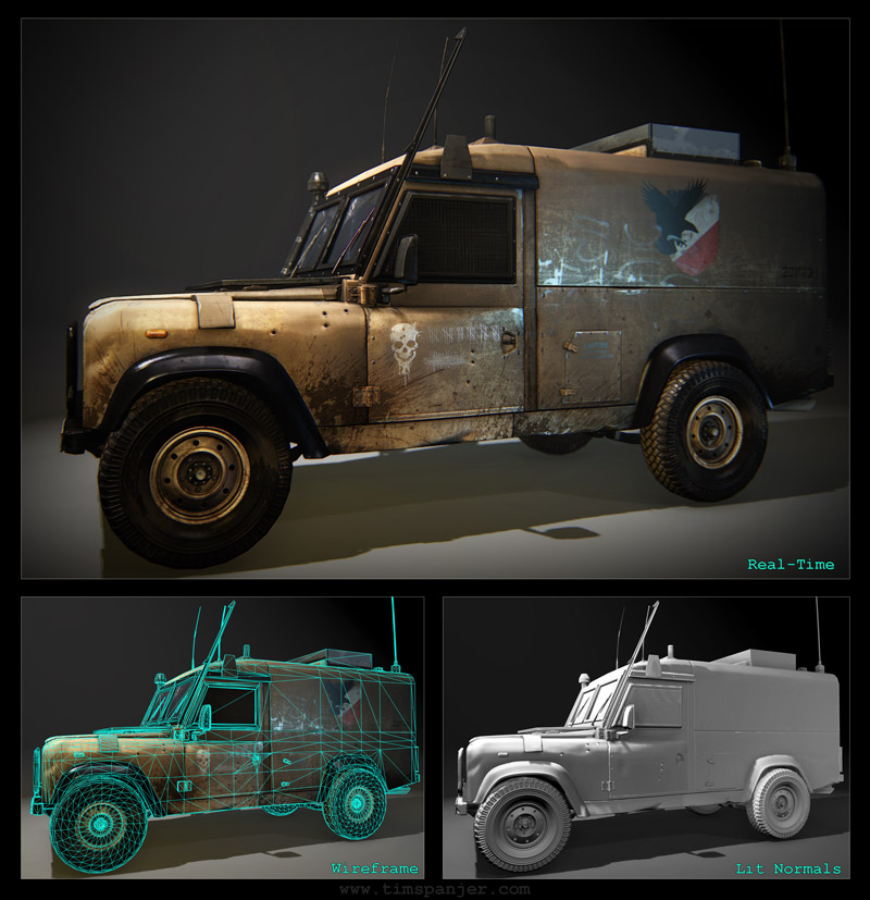 Tim Spanjer - 3D Environment Art - Vehicle Artist - Military Vehicle