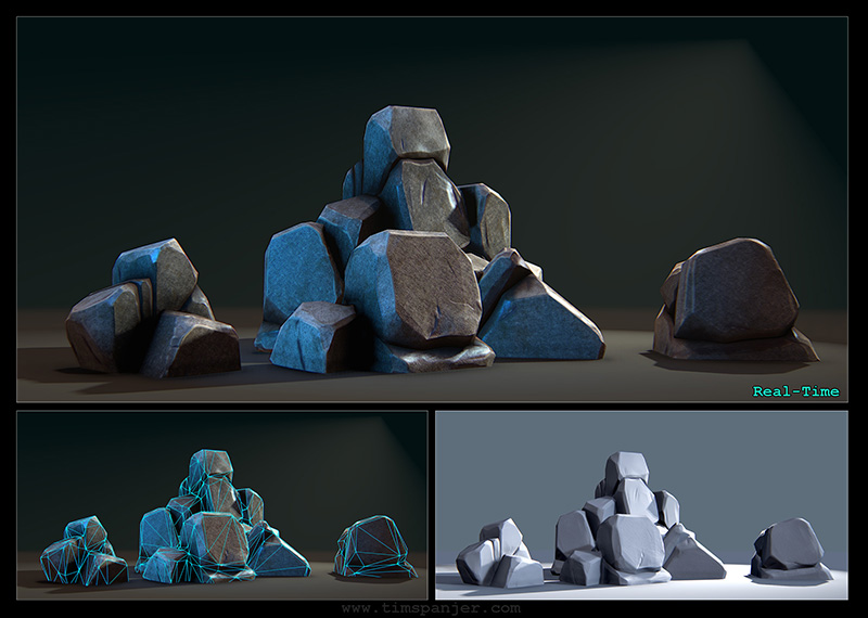 Tim Spanjer - 3D Environment Art - dDo - Stones